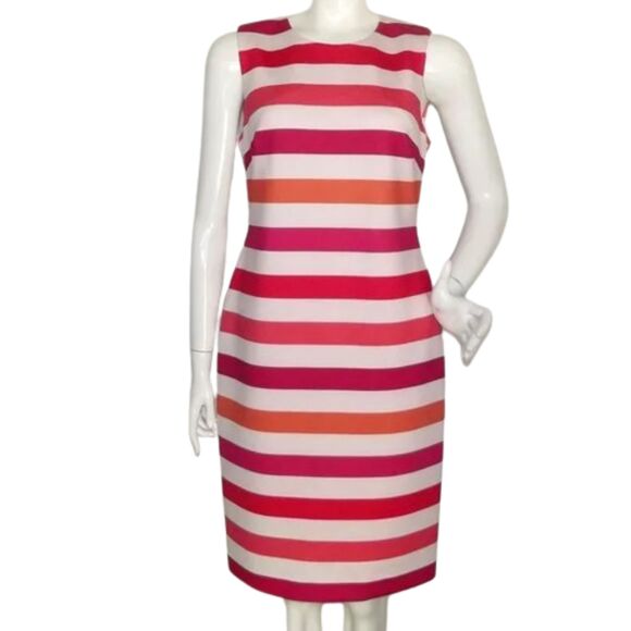 Calvin Klein Dresses & Skirts - CALVIN KLEIN Dress, 10, Multicolor Stripes, Sleeveless, Neoprene Scuba